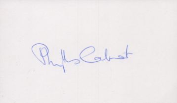 Phyllis Calvert signed 5x3 inch white index card. Good Condition. All autographs come with a