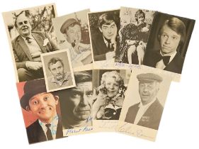 TV Film collection 10, assorted signed vintage photos includes great names such as Robert Morley,