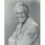 Dick Van Dyke signed 10x8 inch black and white photo dedicated. Good Condition. All autographs