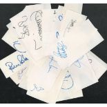 Sport Collection 25, assorted pages signatures include Bobby Charlton, Brian Clough, Dwight Yorke,
