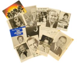 TV Film collection 13, assorted signed vintage photos includes great names such as Brian Rix, Leslie