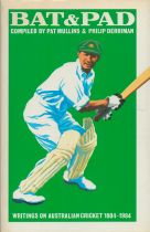 Bat and Pad writings on Australian cricket 1804-1984 by Pat Mullins and Philip Derriman hardback