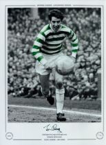 Autographed JIM CRAIG 16 x 12 Limited Edition : Colorized, depicting Celtic full-back JIM CRAIG in