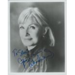 Joanne Woodward signed 10x8 inch black and white photo dedicated. Good Condition. All autographs