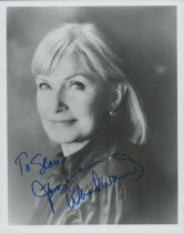 Joanne Woodward signed 10x8 inch black and white photo dedicated. Good Condition. All autographs