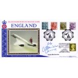 Cptn Mark Bannister signed England regional definitives FDC. 14/10/03 London postmark. Good