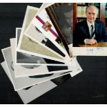 Political Leaders collection 10, assorted signed photos includes Lech Walesa, Frederick De Klerk,