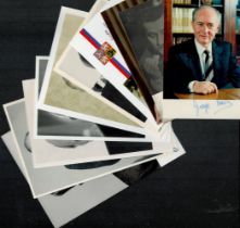 Political Leaders collection 10, assorted signed photos includes Lech Walesa, Frederick De Klerk,