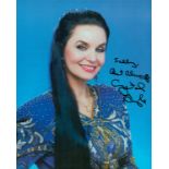 Crystal Gayle signed 10x8 inch colour photo. Dedicated. Good Condition. All autographs come with a