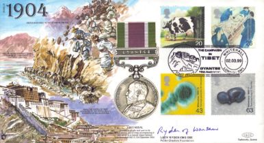 Lady Ryder CMG, OBE signed Great War 1904 commerative flown FDC (JS(MIL)3) PM The Campaign in