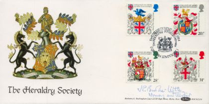 Heraldry Society Ulster boss signed rare 1984 Benham official Heraldry FDC BOCS(2)24 with special