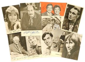 TV Film collection 10, assorted signed vintage photos includes great names such as Jim Dale, Larry