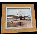 Memphis Belle signed colour photo. Framed to approx size 12x10inch. Good Condition. All autographs