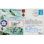 WWII Battle of Britain The Skirmishing 1-9 July 1940 FDC signed by 3 veterans Sgt Jan Kowalski