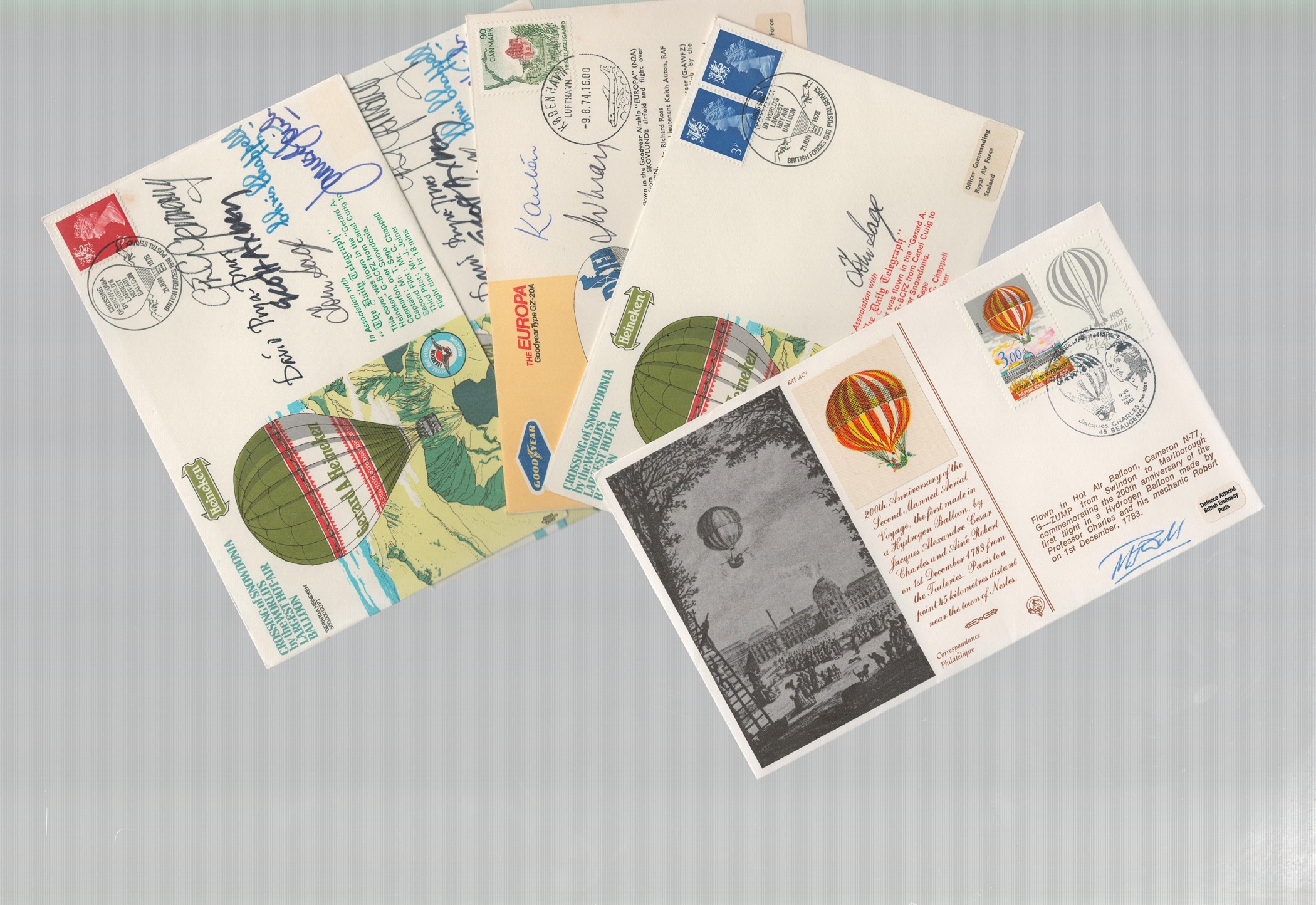 Air Balloons Collection of 16 FDCs signatures include T Godfrey, Tony Gowin Jones, W W Ballantyne, - Image 4 of 6