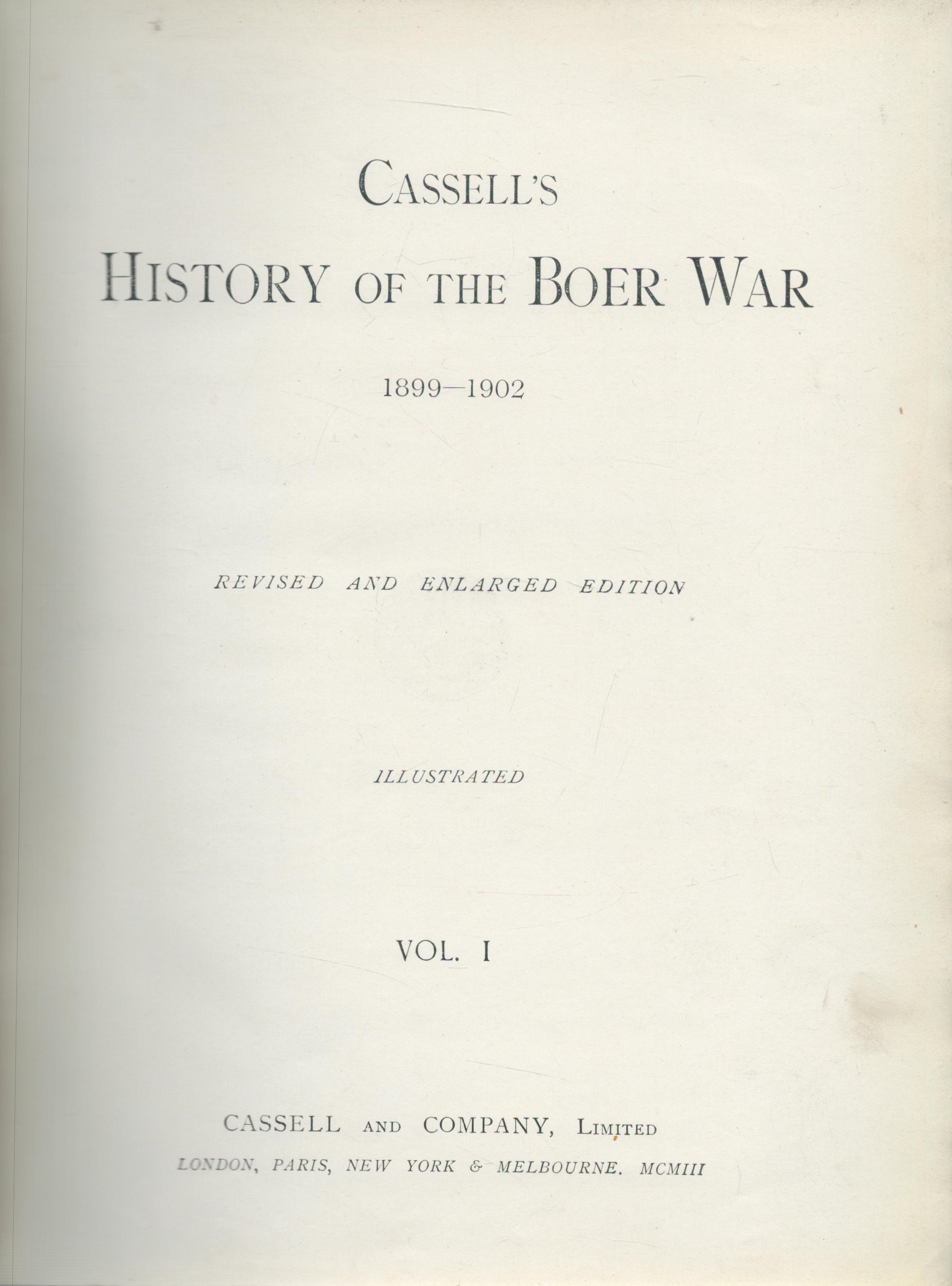 History Of The Boer War 1899-1902 VOL 1 Illustrated hardback book. Small tear of front cover on - Bild 5 aus 6