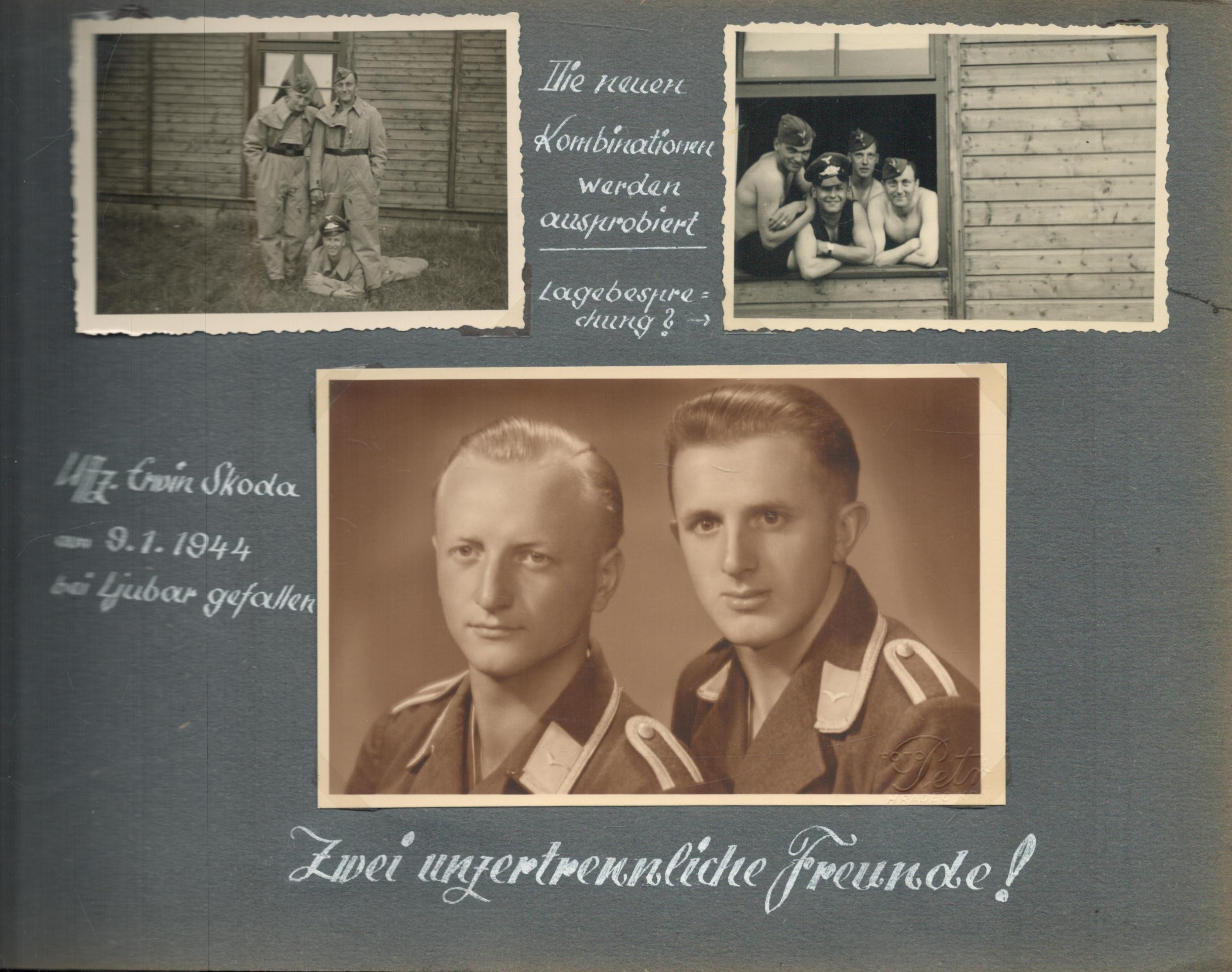 Luftwaffe Stuka Operator photo album of the career and war memories of Erich Heine rear gunner and - Image 8 of 12