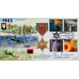 WWII Squadron Leader T.C Iverson DFC AE signed Great War 1943 commemorative FDC (JSM(MIL)14) PM