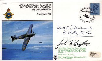WWII BOB Wing Commander Laddie Lucas CBE,DFC,DSC signed 40th Anniversary of the World's First