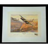 WW2 Colour Print Titled Train Busters by Nicolas Trudgian. Limited 13 of 800. Signed in Pencil by