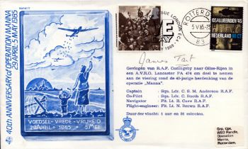 WWII Group Captain James Brian "Willie" Tait, DSO, DFC signed 40th Anniversary of Operation Manna 29