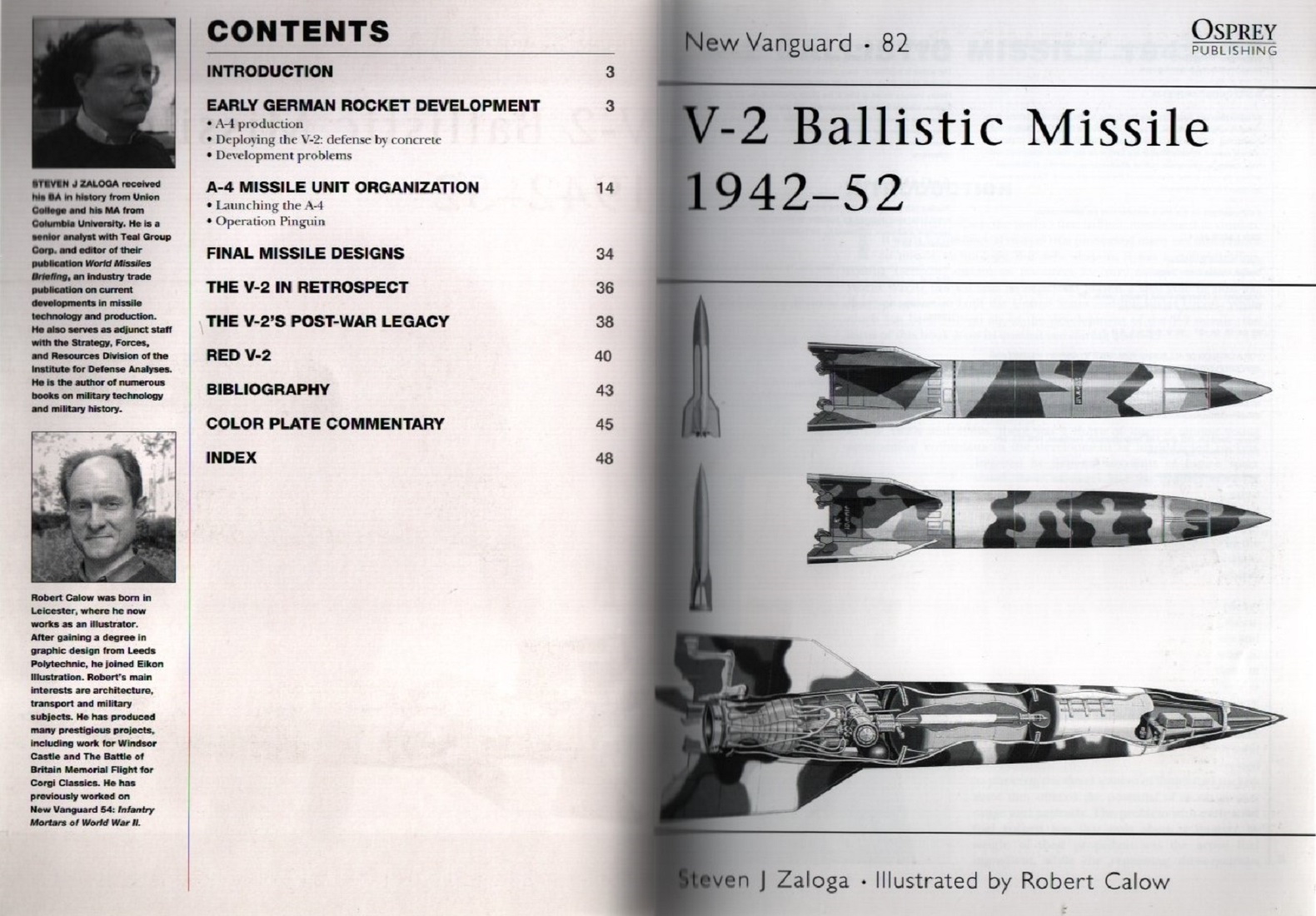 New Vanguard 82: V-2 Ballistic Missile 1942-52 by Steven J Zaloga, Signed by Johann Tschinkel. - Bild 8 aus 9