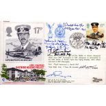 WWII veterans multi signed Lord Dowding/Hurricane Lord Dowding Sheltered Housing Project FDC