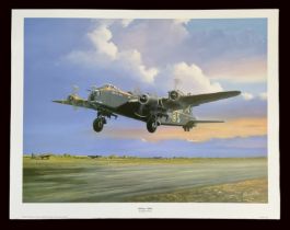WW2 Colour Print Titled Stirling - 1940`s by Barry Price. Measures 17x13 inches appx. Very Good