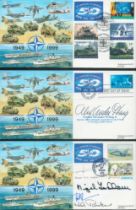 NATO 50th Anniversary Signed Collection of 6 FDCs signatures include Alexander M Haig, Lord Craig of