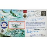 WWII Battle of Britain The Skirmishing 1-9 July 1940 FDC signed by 4 veterans Maxwell, Wolton,