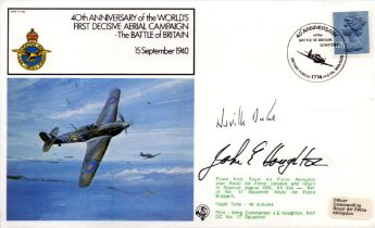 WWII BOB Squadron Leader Neville Frederick Duke, DSO, OBE, DFC signed 40th Anniversary of the