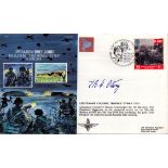 WWII Lieutenant Colonel Terence Otway DSO signed Operation 'Overload' commemorative flown FDC (JS(