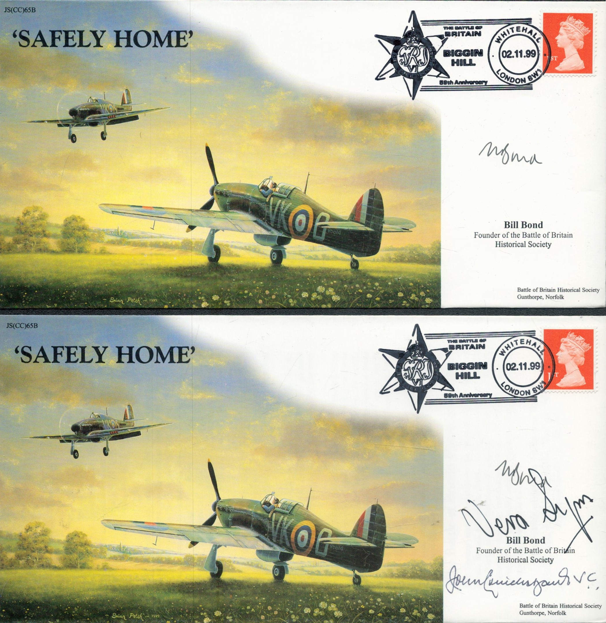 Safely Home Collection of 4 Signed FDCs signatures include Robert F T Doe, Hans-Ekkehard Bob, - Image 6 of 6