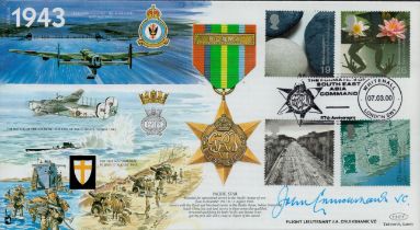 WWII Flight Lieutenant J.A Cruikshank VC signed Great War 1943 commerative FDC (JS(MIL)15) PM The