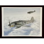 WW2 Colour Print Titled Ram raiders by Robert Tomlin. Measures 17x13 inches appx. Very Good