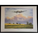 WW2 Colour Print Titled The Veteran by Simon Smith. Limited Edition 59/500 signed in pencil by Simon