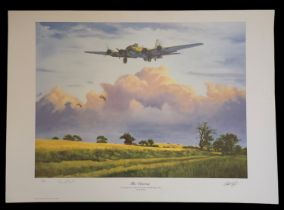 WW2 Colour Print Titled The Veteran by Simon Smith. Limited Edition 59/500 signed in pencil by Simon