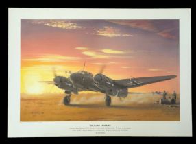 WW2 Colour Print Titled Sicilian Vespers by Ian Wyllie. Measures 17x11 inches appx. Very Good