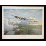 WW2 Colour Print Titled The Blenheim Boys by Trevor Lay. Signed by Trevor Lay the artist and Air