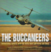 HMS Ark Royal Buccaneer Jet pilot Lt Cdr Steve Park RN, Sqn Ldr R Phillips signed hardback book