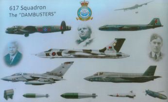 Dambusters 617 squadron 17x11 inch unsigned colour print. Good Condition. All autographs come with a