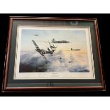 Gathering of Eagles WWII multi signed 37x30 inch framed and mounted print Artist proof 26/50