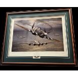 WW2 Print titled Allies in Arms by John D. Shaw Limited Edition 20/110, multi singed by the artist