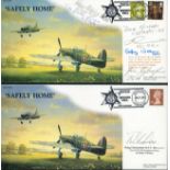 Safely Home Collection of 4 Signed FDCs signatures include Robert F T Doe, Hans-Ekkehard Bob,