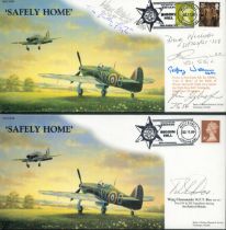 Safely Home Collection of 4 Signed FDCs signatures include Robert F T Doe, Hans-Ekkehard Bob,