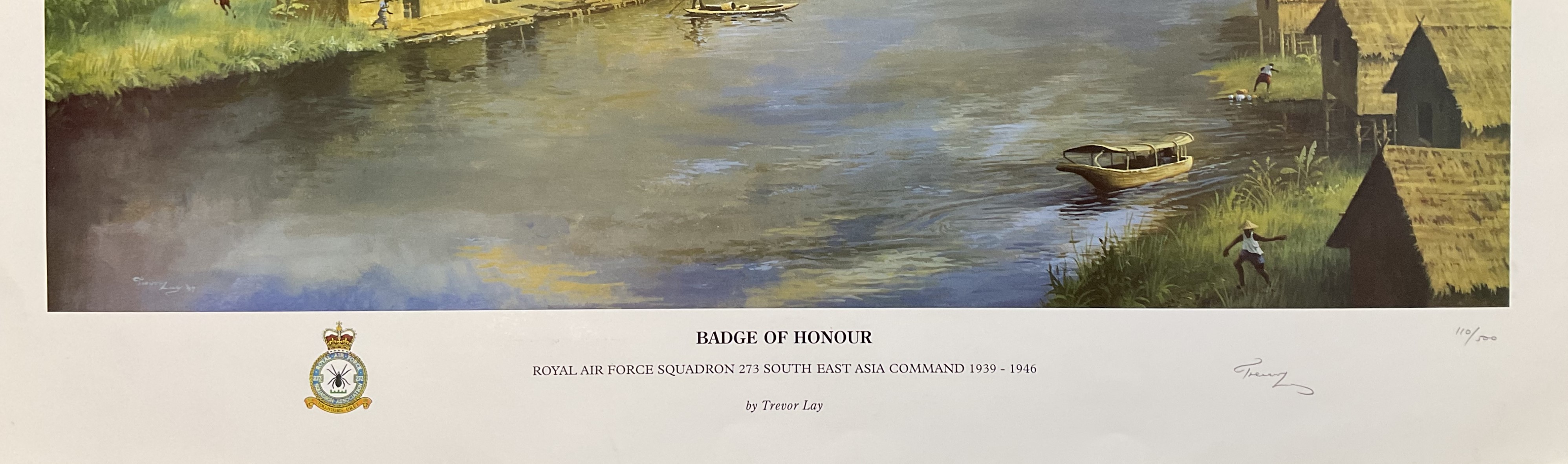 WWII. Trevor Lay Colour Print Titled Badge Of Honour 110 of 500 Signed by The Artist Measures Approx - Image 5 of 6