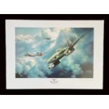 WW2 Colour Print Titled Predator To Prey Royal Air Force. By Melvyn Buckley. Signed in Pencil by