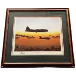 WW2 Print titled Calm Before The Storm by David Walker. Limited 767/850. This powerful silhouetted
