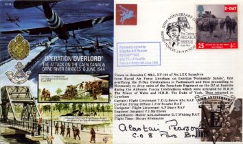 WWII Brigadier A S Pearson CB DSO OBE KSJ TD signed Operation 'Overload' commemorative flown FDC (