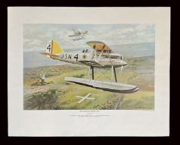 Aviation. Kenneth McDonogh colour Print Titled The Schneider Trophy 1923. Unsigned. Un-Numbered.